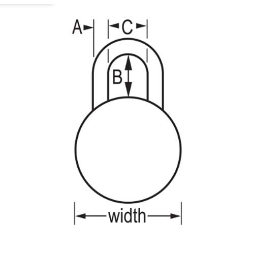 Master Lock Dial Black General Security Solution Padlock2