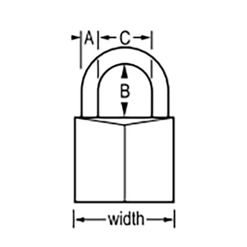 Master Lock Diamond Brass Padlock - Hardened Steel Shackle - AIMS Industrial Supplies
