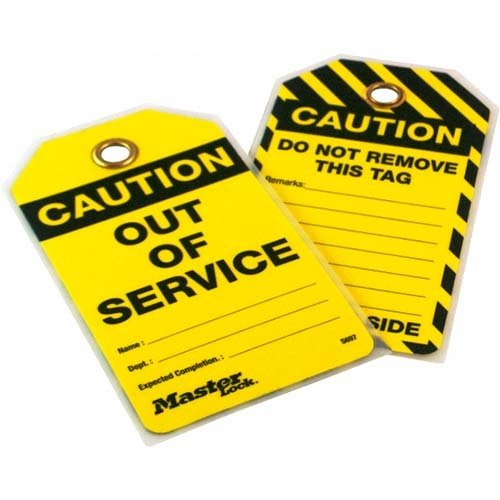 Master Lock Disposable Safety Tag - AIMS Industrial Supplies