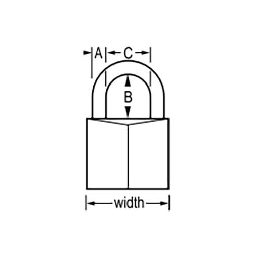Master Lock Fortress Brass Padlock - AIMS Industrial Supplies