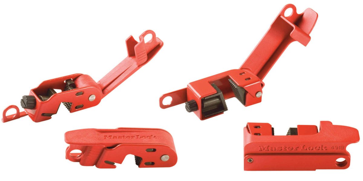 Master Lock Griptight Circuit Breaker Lockout Set 0491B + 0493B - AIMS Industrial Supplies