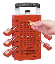 Master Lock Group Lockout Box - Red, Latch Tight Lock - AIMS Industrial Supplies