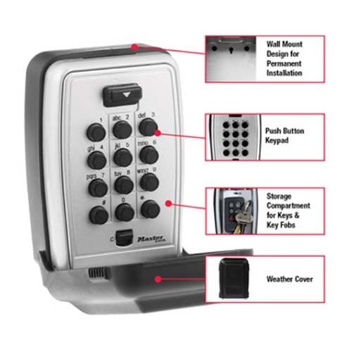 Master Lock Key Storage - Select Access Push Button - AIMS Industrial Supplies