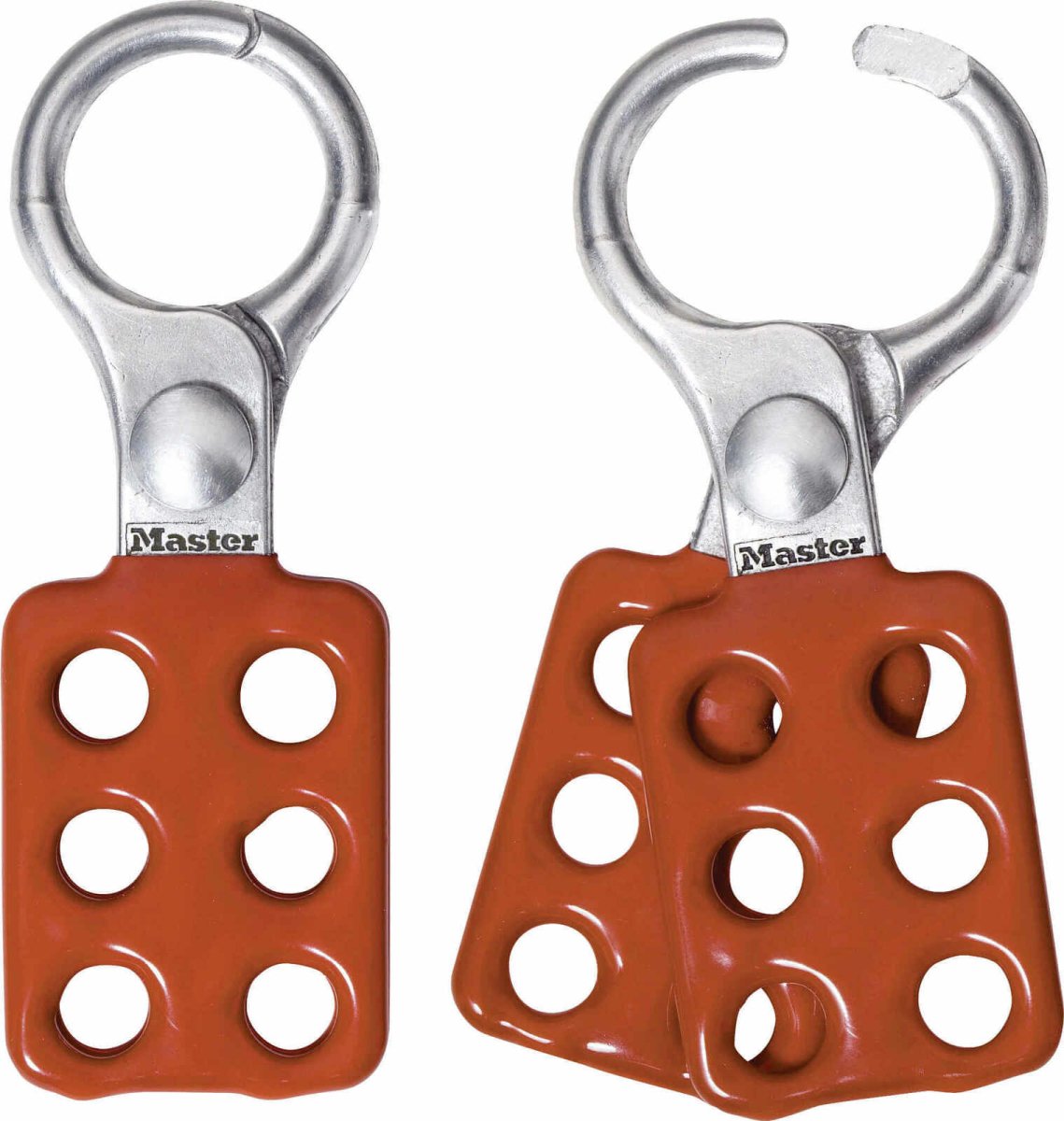Master Lock Lockout Hasp Aluminium Spark Proof - 6 Lock, 25mm Diameter - AIMS Industrial Supplies
