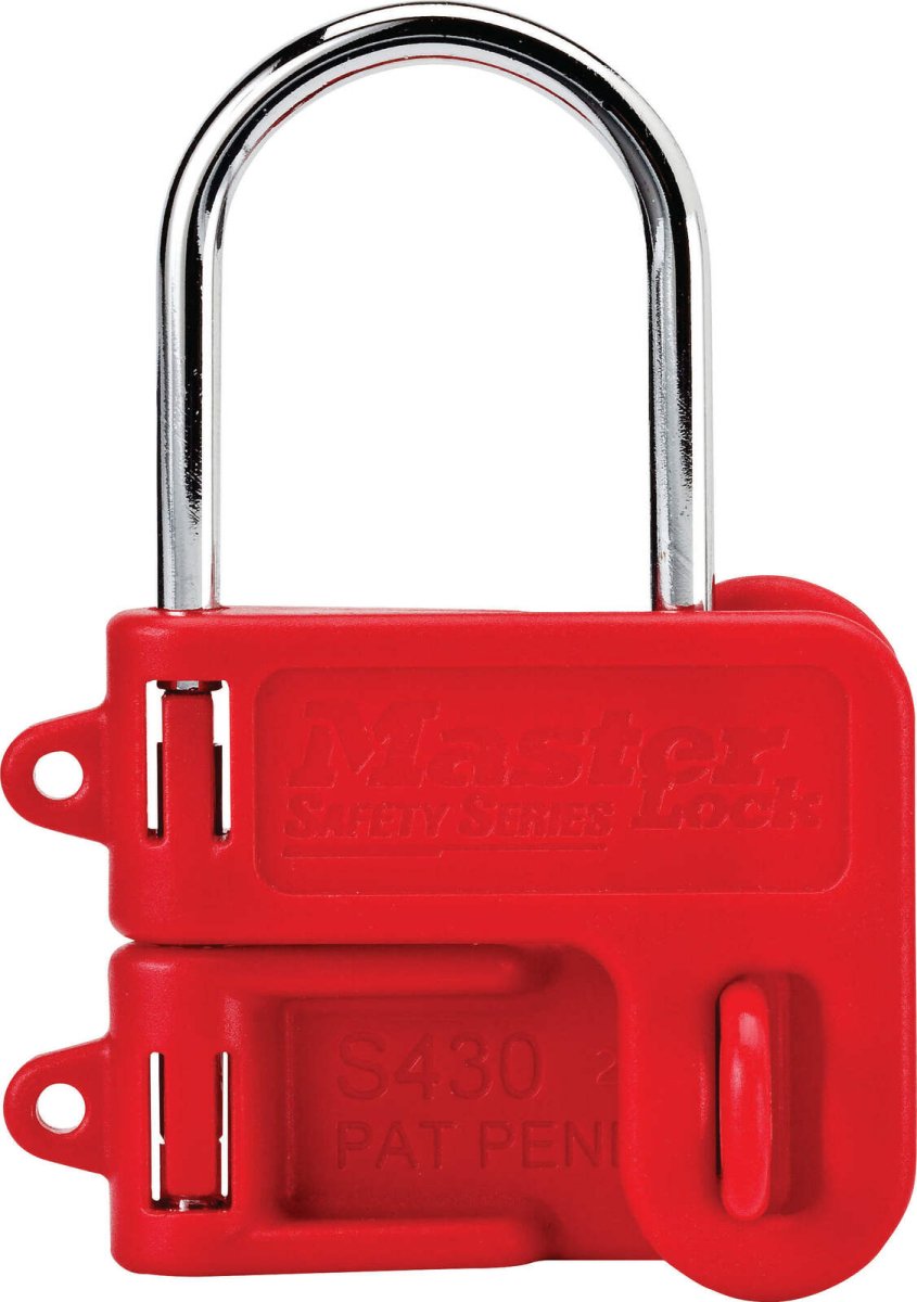 Master Lock Lockout Hasp and Padlock - 2 Lock, 25mm Jaw Diameter - AIMS Industrial Supplies