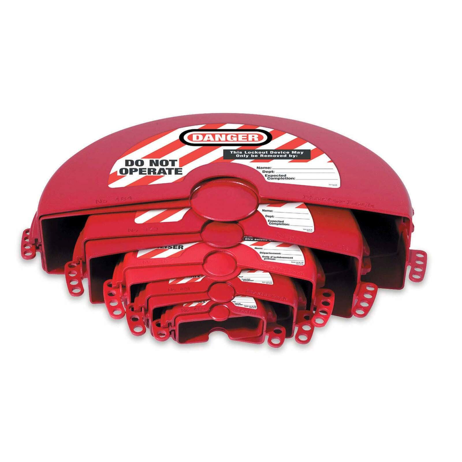 Master Lock Rotating Gate Valve Lockout - Set of 5, Different sizes1