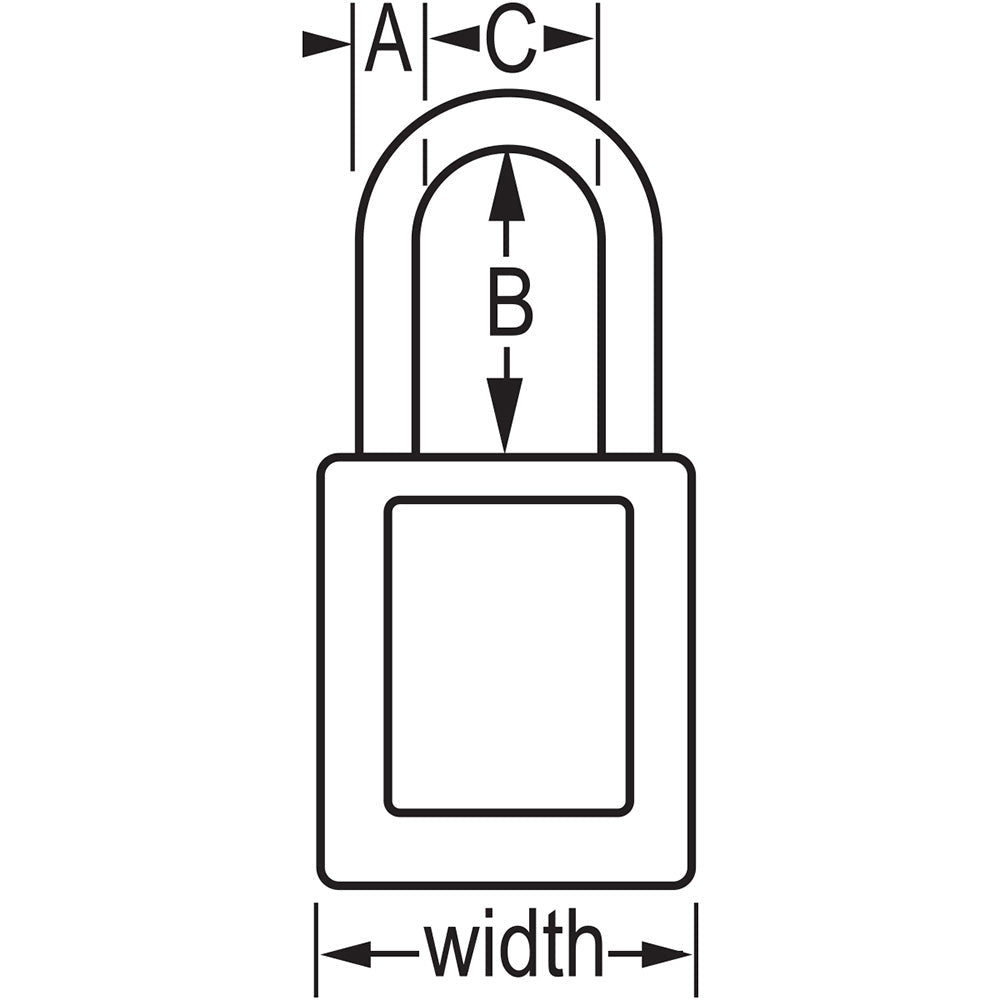 Master Lock S31 Safety Lockout Padlock / Isolation Lock - Red - AIMS Industrial Supplies