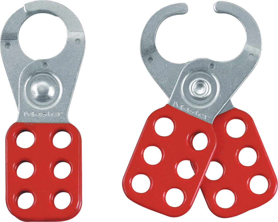 Master Lock Safety Lockout Hasp - 6 Lock, 25mm Jaw Diameter - AIMS Industrial Supplies