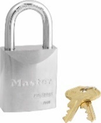 Master Lock Solid Steel Padlock 8 x 60 x 22mm Stainless Steel Shackle - AIMS Industrial Supplies