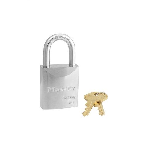 Master Lock Solid Steel Padlock 8 x 61 x 23mm Boron Shackle, 44mm Wide Body