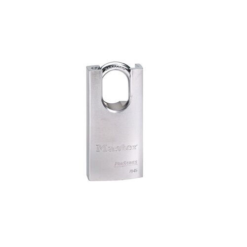 Master Lock  Solid Steel Shrouded Padlock 8 x 30 x 23mm Boron Shackle - 7045K1