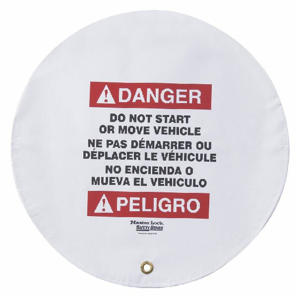 Master Lock Warning Steering Wheel Lockout Cover - 406mm - AIMS Industrial Supplies
