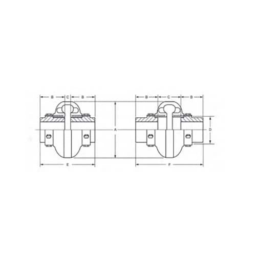 Max Dynamic Coupling Hub Straigh Blank Bore - AIMS Industrial Supplies