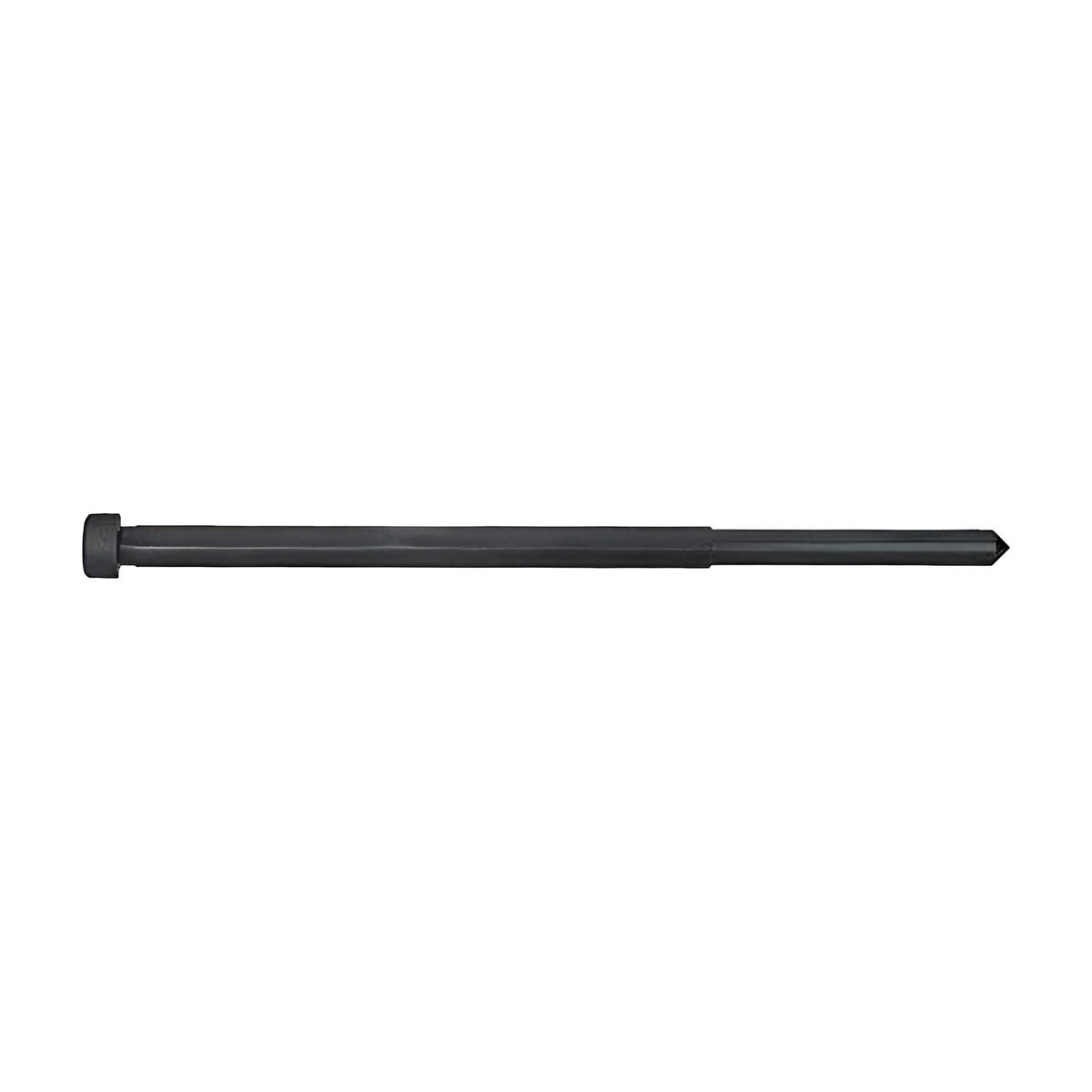 Maxbor 102mm reduced shank ejection pilot pin, black pin with a head and a thinner tip section