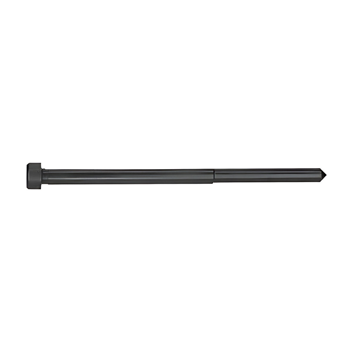 Maxbor 82mm reduced shank ejection pilot pin, thin black pin with a head and stepped tip section