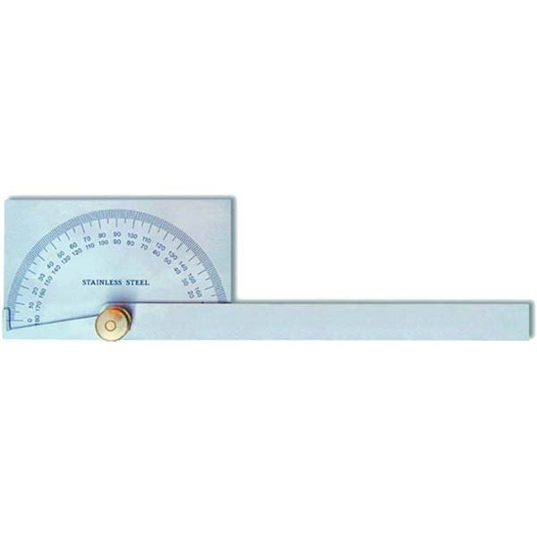 Maxigear 90 x 50 x 150mm Rectangular Head Degree Protractor - AIMS Industrial Supplies