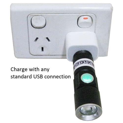 Maxigear LED Flashlight Adjustable Beam & 3 Mode Brightness 130 Lumens - AIMS Industrial Supplies