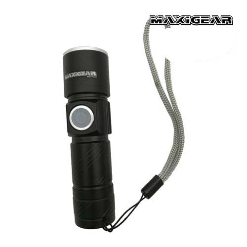Maxigear LED Flashlight Adjustable Beam & 3 Mode Brightness 130 Lumens - AIMS Industrial Supplies