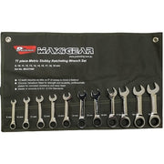 Maxigear Stubby Combination Ratcheting Wrench, 7 Pieces SAE Set1