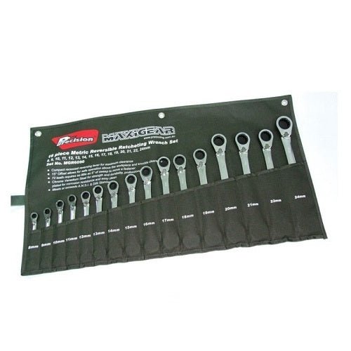 Maxigear Wrench Ratcheting Offset Reversible Metric Set - AIMS Industrial Supplies