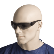 Medium Impact, Hard-Coat, Scratch Resistant Surface Safety Glasses Smoke Lens - AIMS Industrial Supplies