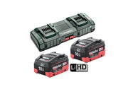 Metabo 10 LiHD DUO KIT - LiHD ASC 145 Duo Starter Pack 10Ah & ASC 145 Charger - AIMS Industrial Supplies