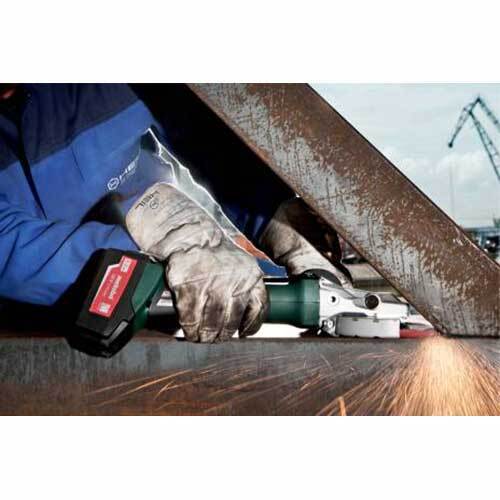 Metabo 18V 125mm Flat Head Angle Grinder With Quick Locking Nut In MetaLoc II Case - Tool Only4