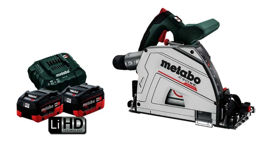 Metabo 18V 165mm Brushless Plunge Circular Saw Kit - AU601866001