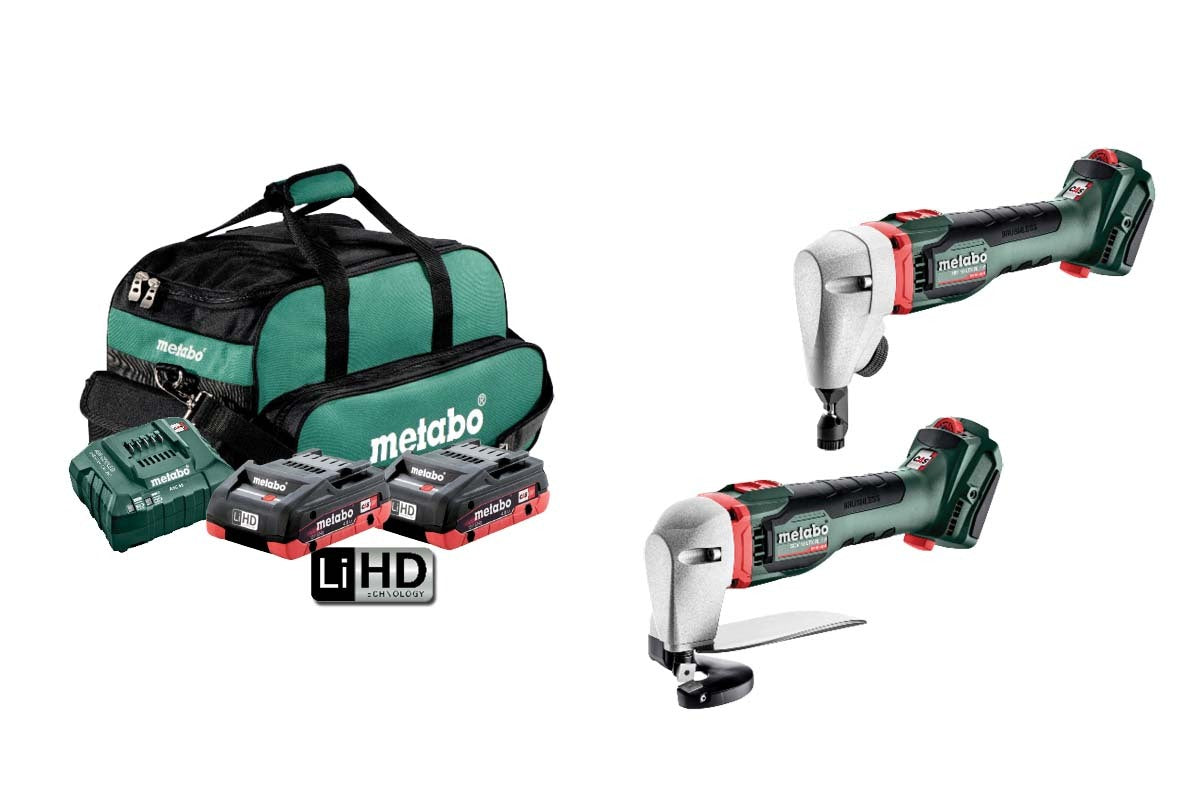 Metabo 18V Brushless 2 Piece Nibbler & Shear Kit - AU682037401