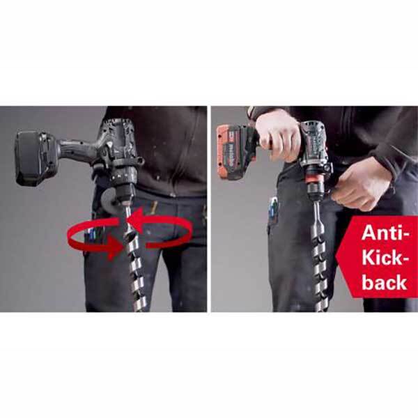 Metabo 18V Brushless Drill/Screwdriver with Anti-Kick-Back - Tool Only2