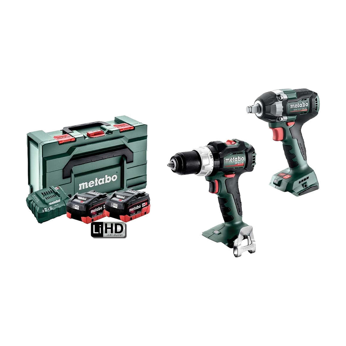 Metabo 18V Brushless Hammer Drill/Wrench Kit - AU68203950