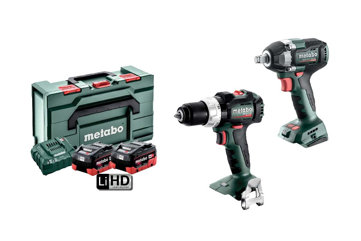 Metabo 18V Brushless Hammer Drill/Wrench Kit - AU682039501