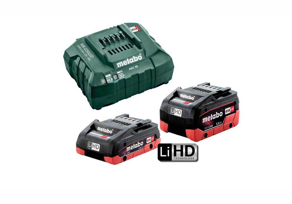 Metabo 455 LiHD KIT - LiHD Starter Pack 4.0Ah & 5.5Ah1