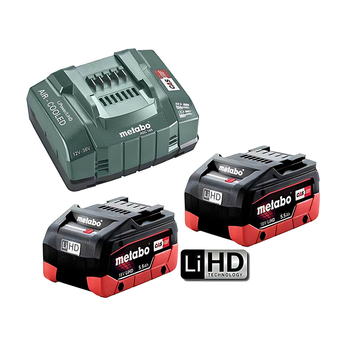 Metabo 5.5 LiHD 145 KIT - LiHD ASC 145 Starter Pack & ASC 145 Charger
