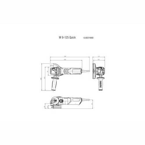 Metabo 900W Angle Grinder Safety Clutch, Quick Locking Nut - 6003740002
