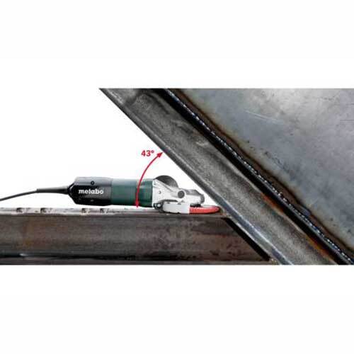 Metabo 900W Flat-Head Angle Grinder, Quick Locking Nut - WEF 9-125 PLUS3