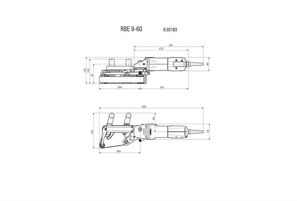 Metabo 900W Tube Belt Sander Set 6021835103