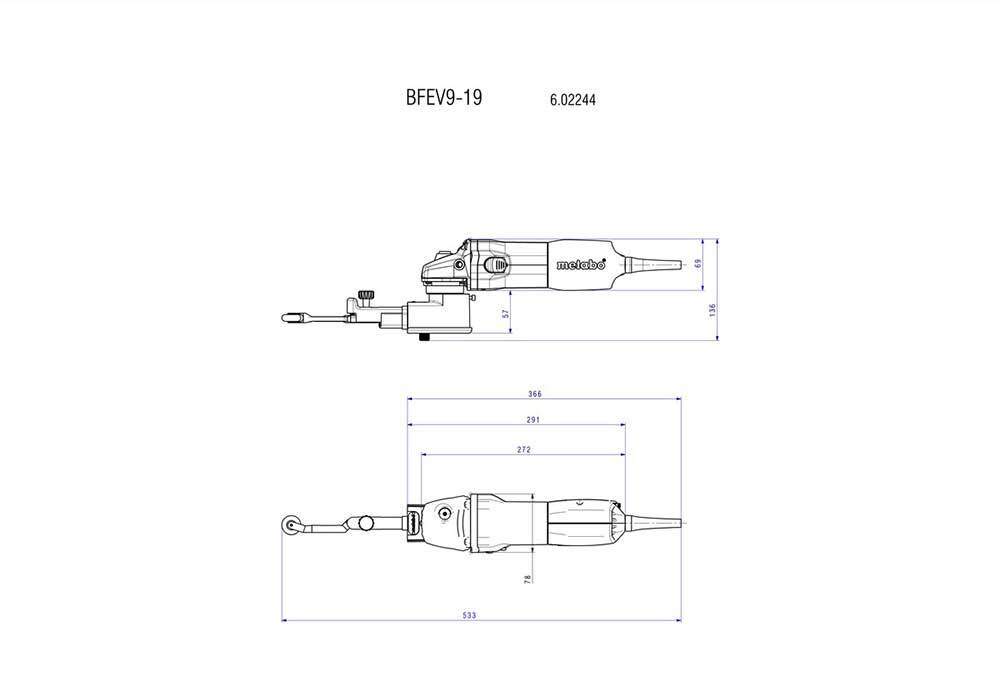 Metabo 950W Soft Start Electronic Band File Set 602244500 - AIMS Industrial Supplies