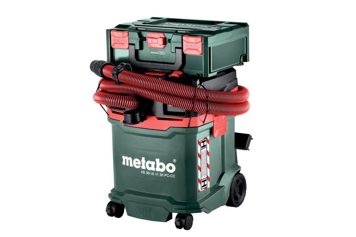 Metabo AS 36 - 18 H 30 PC - CC Cordless Vacuum Cleaner (Tool Only) - AIMS Industrial Supplies