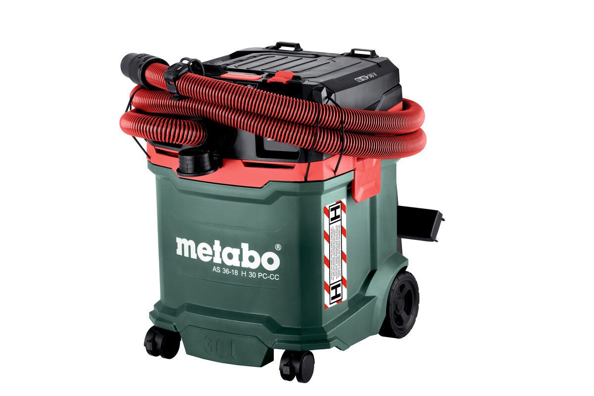 Metabo AS 36 - 18 H 30 PC - CC Cordless Vacuum Cleaner (Tool Only) - AIMS Industrial Supplies