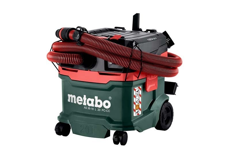 Metabo AS 36 - 18 L 20 PC - CC Cordless Vacuum Cleaner (Tool Only) - AIMS Industrial Supplies