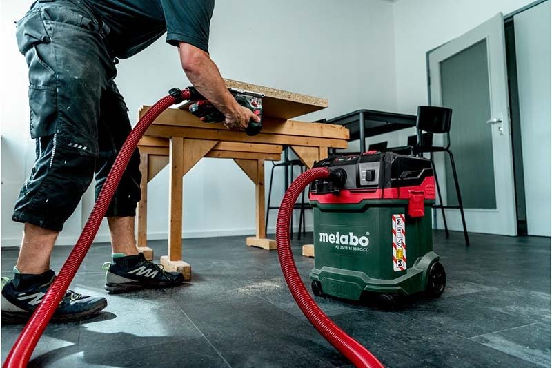 Metabo AS 36 - 18 M 30 PC - CC Cordless Vacuum Cleaner (Tool Only) - AIMS Industrial Supplies