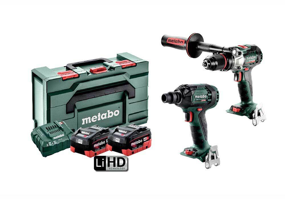 Metabo Brushless Cordless LTX Hammer Drill & Impact Wrench Kit - AIMS Industrial Supplies