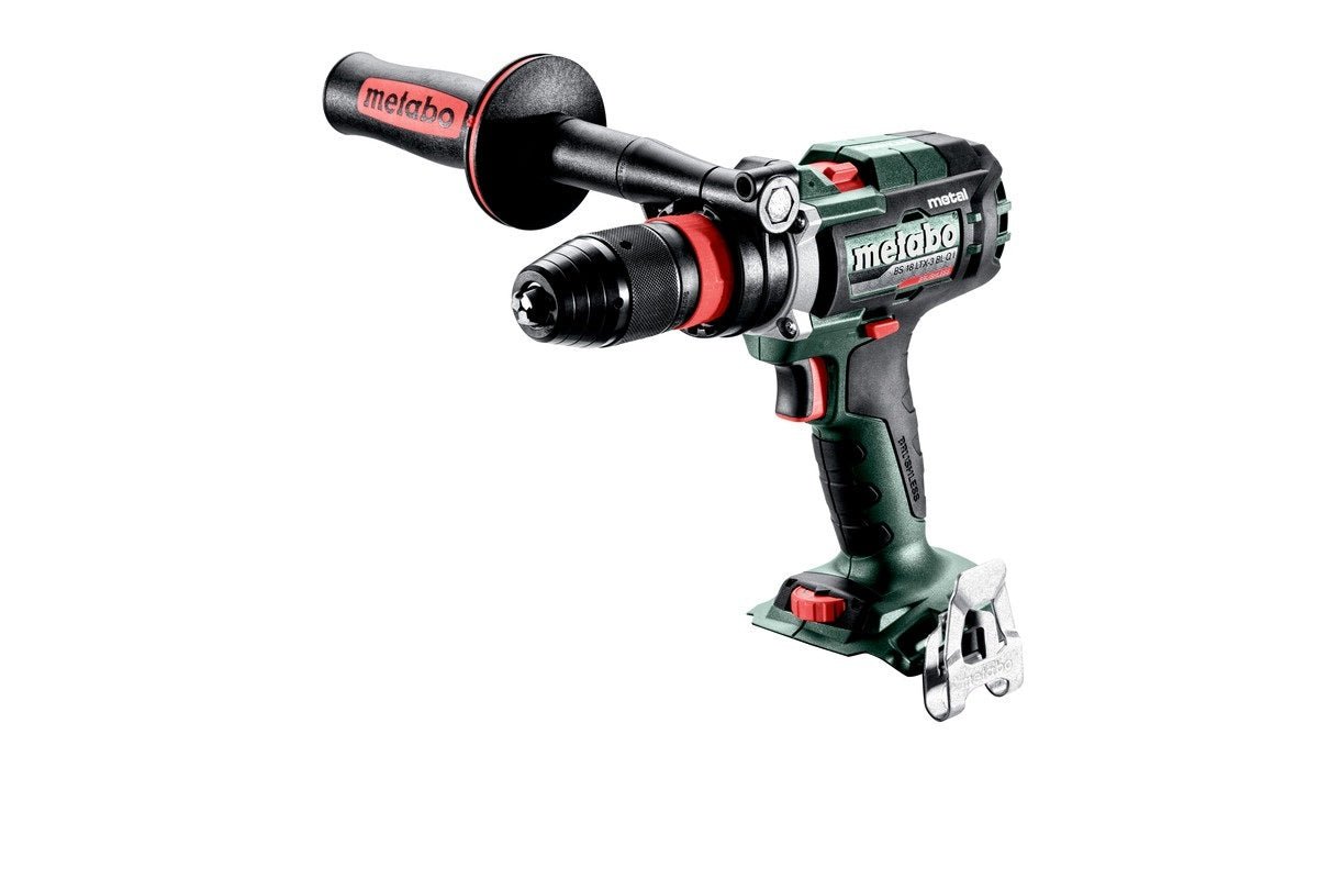 Metabo BS 18 LTX - 3 BL Q I Metal 18V Brushless Drill W/ Anti - Kick - Back & Re - Tensioning Quick Chuck - AIMS Industrial Supplies