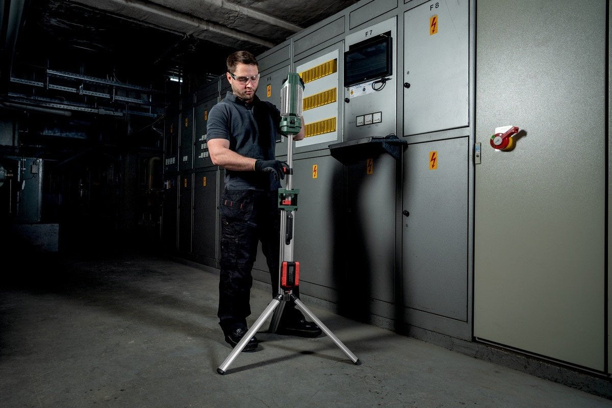 Metabo BSA 18 LED 5000 DUO - S 18V Compact LED Tower Site Light 2500 - 5000 Lumen - Tool Only - AIMS Industrial Supplies