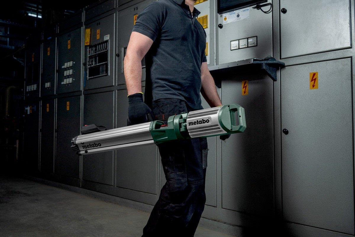 Metabo BSA 18 LED 5000 DUO - S 18V Compact LED Tower Site Light 2500 - 5000 Lumen - Tool Only - AIMS Industrial Supplies