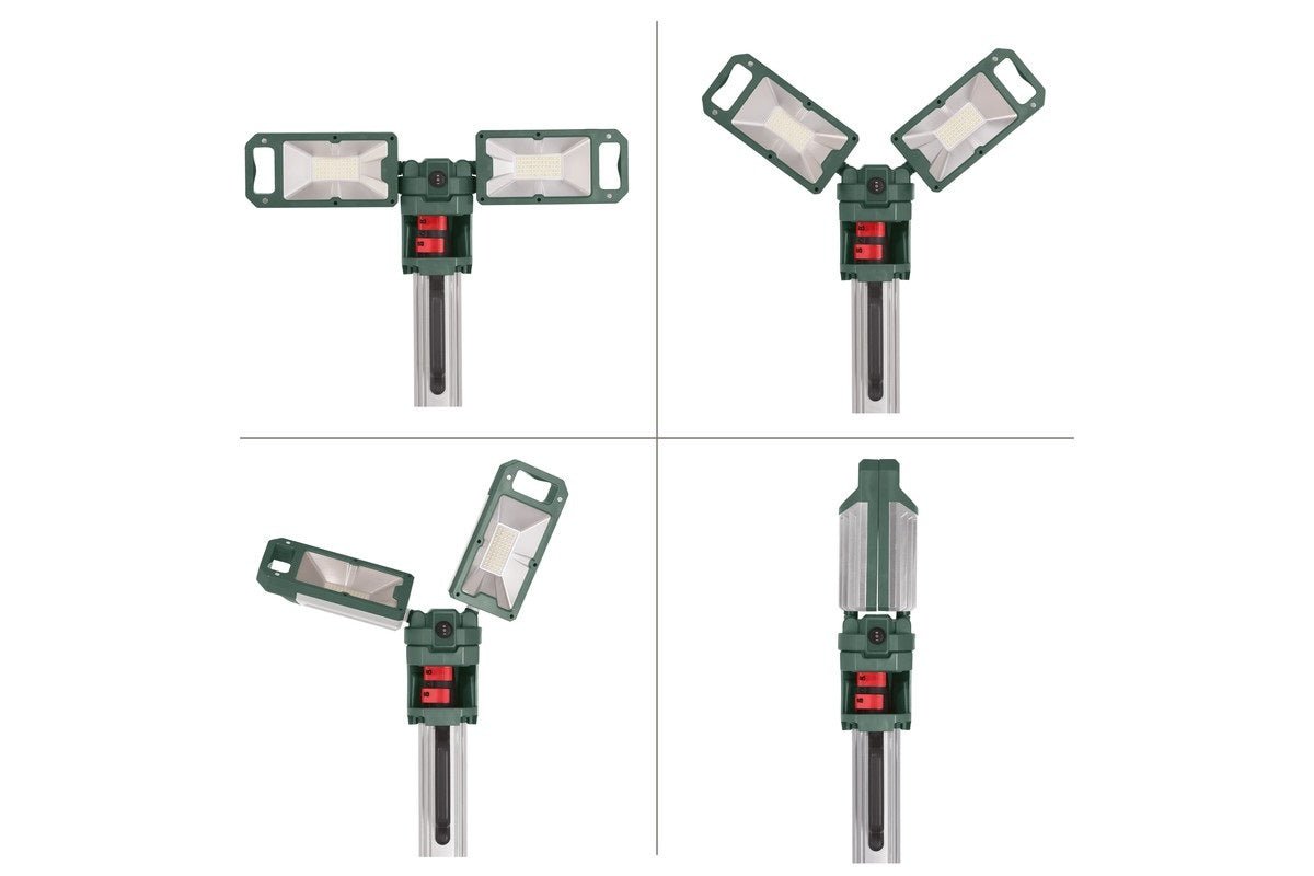 Metabo BSA 18 LED 5000 DUO - S 18V Compact LED Tower Site Light 2500 - 5000 Lumen - Tool Only - AIMS Industrial Supplies