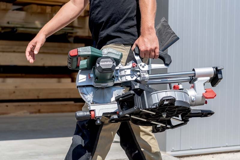 Metabo KGS 18 LTX BL 216 - 18V Cordless Mitre Saw - Tool Only - AIMS Industrial Supplies