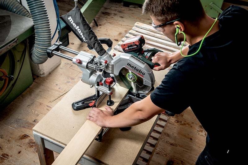 Metabo KGS 18 LTX BL 254 - 18V Cordless Mitre Saw - Tool Only - AIMS Industrial Supplies