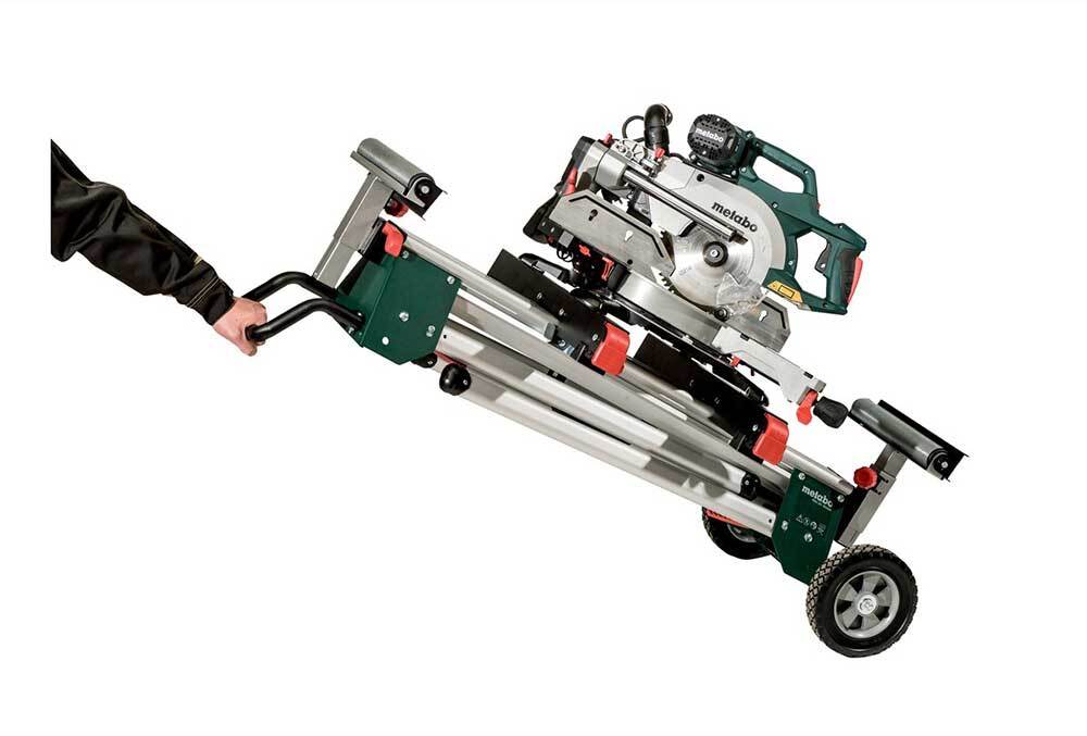 Metabo KSU 401 Mitre Saw Stand With Wheels 168-400cm 629006000 - AIMS Industrial Supplies